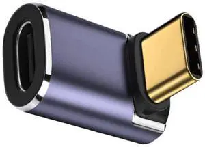 WRIARICH Up & Down 90 Degree USB4 Type-C Male to Female Adapter, 40Gbps Bandwidth 100W PD Charging 8K Video Converter for USB4.0 & Thunderbolt 3/4 Devices WRIARICH Up & Down 90 Degree USB4 Type-C Male to Female Adapter, 40Gbps Bandwidth 100W PD Charging 8K Video Converter for USB4.0 & Thunderbolt 3/4 Devices