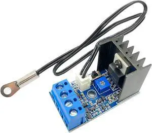 WRIARICH DC12V 1A Automatic Temperature Controlled Fan Speed Governor with Temperature Sensor, CPU/PC Case Fan Speed Controller Compatible with 2/3/4-Pin Fans WRIARICH DC12V 1A Automatic Temperature Controlled Fan Speed Governor with Temperature Sensor, CPU/PC Case Fan Speed Controller Compatible with 2/3/4-Pin Fans