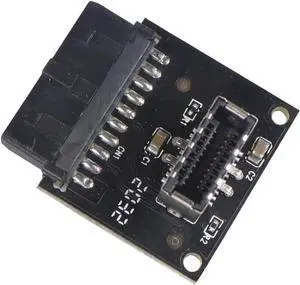WRIARICH USB 3.1 Front Panel Socket to USB 3.0 20Pin Header Cable, 20P USB to Type-E Connector Adapter for Motherboard, Black 1 Pack WRIARICH USB 3.1 Front Panel Socket to USB 3.0 20Pin Header Cable, 20P USB to Type-E Connector Adapter for Motherboard, Black 1 Pack