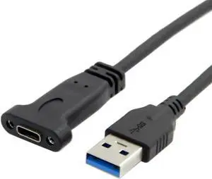 WRIARICH 30cm USB3.0 Type-A Male to USB3.1 Gen2 Type-C Female Extension Cable for Phones, Laptops & Tablets WRIARICH 30cm USB3.0 Type-A Male to USB3.1 Gen2 Type-C Female Extension Cable for Phones, Laptops & Tablets