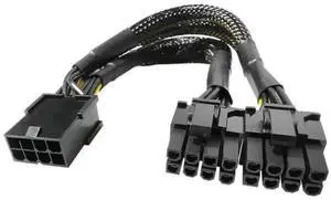 WRIARICH Pure Copper 8-Pin to Dual 8-Pin GPU Power Splitter Cable, Female to Male Graphics Card Power Extension Adapter Cord WRIARICH Pure Copper 8-Pin to Dual 8-Pin GPU Power Splitter Cable, Female to Male Graphics Card Power Extension Adapter Cord