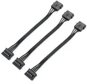 WRIARICH 3PCS 4 Pin Molex IDE Female to Dual SATA Power Cable, IDE to SATA Adapter for Hard Drive & Optical Drive WRIARICH 3PCS 4 Pin Molex IDE Female to Dual SATA Power Cable, IDE to SATA Adapter for Hard Drive & Optical Drive