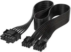 WRIARICH ATX3.0 PCIe5.0 12VHPWR 16Pin Modular Cable to Dual 8Pin PCIe Power Cord, Compatible with RTX 3080 3090 Ti GPU WRIARICH ATX3.0 PCIe5.0 12VHPWR 16Pin Modular Cable to Dual 8Pin PCIe Power Cord, Compatible with RTX 3080 3090 Ti GPU