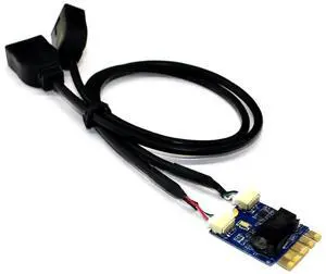 WRIARICH M.2 NGFF Key A-E to Dual USB 2.0 Port Expansion Riser Card Adapter with USB2.0 Cable WRIARICH M.2 NGFF Key A-E to Dual USB 2.0 Port Expansion Riser Card Adapter with USB2.0 Cable