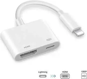 WRIARICH iPhone iPad to HDMI Digital AV Adapter Cable, 1080P HD Output Cord for iPhone 8/X/XS Max/XR/7/6 Plus, iPad Pro/Mini/Air WRIARICH iPhone iPad to HDMI Digital AV Adapter Cable, 1080P HD Output Cord for iPhone 8/X/XS Max/XR/7/6 Plus, iPad Pro/Mini/Air