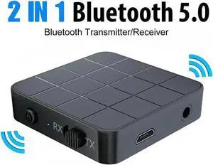 WRIARICH 2 in 1 Bluetooth 5.0 Transmitter Receiver Wireless Audio Adapter, 3.5mm AUX & RCA Audio Converter for TV, PC, Speaker, Car Stereo WRIARICH 2 in 1 Bluetooth 5.0 Transmitter Receiver Wireless Audio Adapter, 3.5mm AUX & RCA Audio Converter for TV, PC, Speaker, Car Stereo