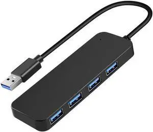WRIARICH 4-Port USB 3.0 Ultra Slim Data Hub, Portable USB Splitter Compatible with MacBook, Surface Pro, XPS, Laptop, Mobile SSD, Flash Drive & More Devices WRIARICH 4-Port USB 3.0 Ultra Slim Data Hub, Portable USB Splitter Compatible with MacBook, Surface Pro, XPS, Laptop, Mobile SSD, Flash Drive & More Devices