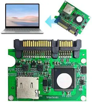 WRIARICH TF Micro SD to SATA Adapter Card, High Speed Micro SD Memory Card to SATA Converter for Laptop & Desktop PC WRIARICH TF Micro SD to SATA Adapter Card, High Speed Micro SD Memory Card to SATA Converter for Laptop & Desktop PC