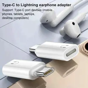 Lightning Female to USB-C Male Adapter, iOS Lightning to Type-C Converter Connector, Fast Charging & 480Mbps Data Transfer Adapter Compatible with iPhone 15/16 Series & All USB-C iOS Accessories Lightning Female to USB-C Male Adapter, iOS Lightning to Type-C Converter Connector, Fast Charging & 480Mbps Data Transfer Adapter Compatible with iPhone 15/16 Series & All USB-C iOS Accessories