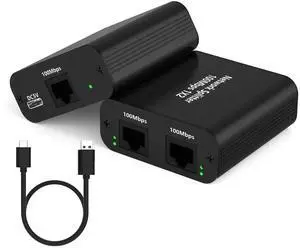 WRIARICH 1 to 2 Port 100Mbps RJ45 Ethernet Splitter with USB Power Cable, LAN Network Splitter Allows 2 Devices Online Simultaneously, Compatible with Cat5/Cat5e/Cat6/Cat7 Ethernet Cables WRIARICH 1 to 2 Port 100Mbps RJ45 Ethernet Splitter with USB Power Cable, LAN Network Splitter Allows 2 Devices Online Simultaneously, Compatible with Cat5/Cat5e/Cat6/Cat7 Ethernet Cables