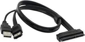 WRIARICH 1.64FT USB Powered eSATA to 22Pin SATA Cable for 2.5 Inch SSD & HDD WRIARICH 1.64FT USB Powered eSATA to 22Pin SATA Cable for 2.5 Inch SSD & HDD