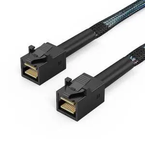 WRIARICH 3.3FT/1M Internal Mini SAS HD Cable SFF-8643 Male to Male, 12Gbps High Speed SAS Storage Cable for Server RAID Controller, NVMe Backplane & NAS Hard Drive Array WRIARICH 3.3FT/1M Internal Mini SAS HD Cable SFF-8643 Male to Male, 12Gbps High Speed SAS Storage Cable for Server RAID Controller, NVMe Backplane & NAS Hard Drive Array