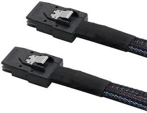 WRIARICH 1M/3.3FT Internal Mini SAS Cable SFF-8087 Male to Male, 6Gbps Server RAID Data Cable for PCIe RAID Controller, Storage Backplane and NAS Hard Drive Array WRIARICH 1M/3.3FT Internal Mini SAS Cable SFF-8087 Male to Male, 6Gbps Server RAID Data Cable for PCIe RAID Controller, Storage Backplane and NAS Hard Drive Array