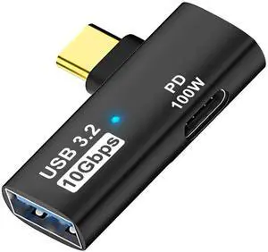 2-in-1 USB C to USB 3.2 OTG Adapter, 100W PD Fast Charging Port, Thunderbolt 4/3 Converter Compatible with ROG Ally, Steam Deck, Meta Quest 2, iPhone 15 Series, iPad, MacBook & All Type-C Devices, Bla 2-in-1 USB C to USB 3.2 OTG Adapter, 100W PD Fast Charging Port, Thunderbolt 4/3 Converter Compatible with ROG Ally, Steam Deck, Meta Quest 2, iPhone 15 Series, iPad, MacBook & All Type-C Devices, Bla