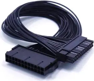 WRIARICH 12.6 Inch 32cm ATX 24 Pin Male to Female Motherboard Power Extension Cable WRIARICH 12.6 Inch 32cm ATX 24 Pin Male to Female Motherboard Power Extension Cable
