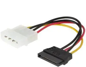 WRIARICH 5 Pack 4 Inch 4 Pin LP4 Molex to SATA 15Pin Power Adapter Cable, IDE Molex to SATA Power Converter Cord for Desktop HDD SSD Optical Drives WRIARICH 5 Pack 4 Inch 4 Pin LP4 Molex to SATA 15Pin Power Adapter Cable, IDE Molex to SATA Power Converter Cord for Desktop HDD SSD Optical Drives