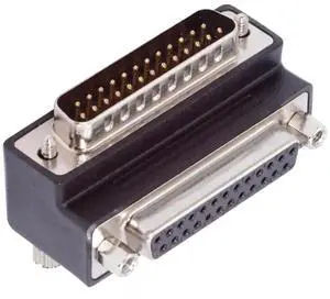 WRIARICH 90 Degree Down Angled DB25 Male to Female D-SUB Coupler, LPT Parallel AES/EBU 25Pin Right Angle Adapter with Lock Nuts & Screw Posts WRIARICH 90 Degree Down Angled DB25 Male to Female D-SUB Coupler, LPT Parallel AES/EBU 25Pin Right Angle Adapter with Lock Nuts & Screw Posts
