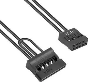 WRIARICH 9 Pin USB to SATA Power Supply Cable Adapter, 2.5 Inch SATA SSD HDD Power Converter Cord for ITX Motherboards & Notebook Internal Storage WRIARICH 9 Pin USB to SATA Power Supply Cable Adapter, 2.5 Inch SATA SSD HDD Power Converter Cord for ITX Motherboards & Notebook Internal Storage