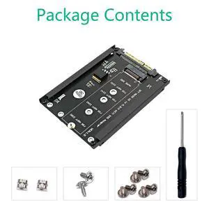 WRIARICH M.2/SATA to U.2 SFF-8639 Adapter, M.2 NVMe (M-Key) + M.2 SATA (B+M Key) SSD Converter with Metal Case, PCIe 3.0 x4 32Gbps Riser Card for Samsung WD Kingston ADATA Intel ZHITAI M.2 SSD WRIARICH M.2/SATA to U.2 SFF-8639 Adapter, M.2 NVMe (M-Key) + M.2 SATA (B+M Key) SSD Converter with Metal Case, PCIe 3.0 x4 32Gbps Riser Card for Samsung WD Kingston ADATA Intel ZHITAI M.2 SSD
