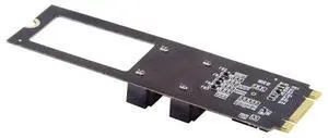 WRIARICH JMB582 M.2 B+M Key PCIe to Dual SATA 3.0 6Gbps Vertical Storage Adapter, Only for 2280 M.2 Slots WRIARICH JMB582 M.2 B+M Key PCIe to Dual SATA 3.0 6Gbps Vertical Storage Adapter, Only for 2280 M.2 Slots
