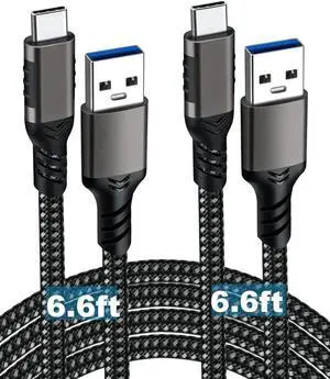 WRIARICH 2 Pack 6.6ft USB A to USB C Cable, USB 3.1/3.2 60W 3A Fast Charging Cord, Compatible with Android Auto, Galaxy S23 S22 S21 S20 Ultra, Phones, Laptops & PCs WRIARICH 2 Pack 6.6ft USB A to USB C Cable, USB 3.1/3.2 60W 3A Fast Charging Cord, Compatible with Android Auto, Galaxy S23 S22 S21 S20 Ultra, Phones, Laptops & PCs