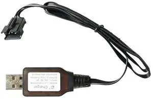 WRIARICH 7.4V (3.7V×2) SM4P Li-ion Reverse Charging Adapter, USB Charger Cable for Electric Toy Car, E561 Excavator WRIARICH 7.4V (3.7V×2) SM4P Li-ion Reverse Charging Adapter, USB Charger Cable for Electric Toy Car, E561 Excavator