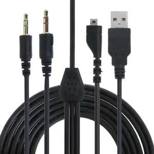 WRIARICH USB & 3.5mm TRRS Mic Replacement Audio Cable, Repair Wire Parts Compatible with SteelSeries Arctis 3 / Arctis 5 / Arctis 7 / Arctis Pro Gaming Headsets WRIARICH USB & 3.5mm TRRS Mic Replacement Audio Cable, Repair Wire Parts Compatible with SteelSeries Arctis 3 / Arctis 5 / Arctis 7 / Arctis Pro Gaming Headsets