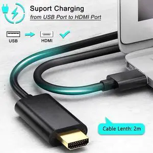 WRIARICH 6.6FT USB to HDMI Male to Male Adapter Cable, 1080P Audio Video Converter Cord, Only Compatible with Windows XP/7/8/8.1/10 WRIARICH 6.6FT USB to HDMI Male to Male Adapter Cable, 1080P Audio Video Converter Cord, Only Compatible with Windows XP/7/8/8.1/10