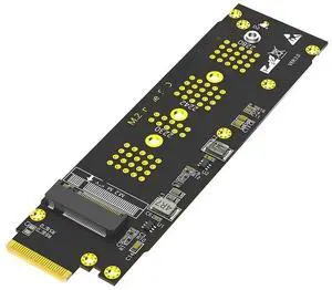 WRIARICH M.2 NVMe M-Key to EDSFF E1.S Adapter Card, PCIe 4.0/3.0 x4 Server Storage Expansion Converter, Supports 2230/2242/2260/2280 M.2 SSD for 1U Server Chassis WRIARICH M.2 NVMe M-Key to EDSFF E1.S Adapter Card, PCIe 4.0/3.0 x4 Server Storage Expansion Converter, Supports 2230/2242/2260/2280 M.2 SSD for 1U Server Chassis