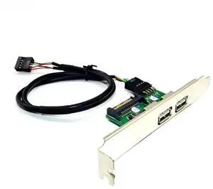 WRIARICH 30cm Motherboard 9Pin Header to Dual USB 2.0 PCI Slot Bracket, Internal 9Pin USB2.0 Extension Cable PC Front Rear Panel USB Port Expansion Riser Adapter WRIARICH 30cm Motherboard 9Pin Header to Dual USB 2.0 PCI Slot Bracket, Internal 9Pin USB2.0 Extension Cable PC Front Rear Panel USB Port Expansion Riser Adapter