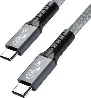 WRIARICH 240W USB4 Cable 6.6FT, USB C to USB C Cable Fast Charging Compatible Thunderbolt 4/3 Cable, Support 8K/5K@60Hz & 40Gbps Data Transfer for MacBook Pro/Air Samsung S22 eGPU Docking GaN Charger. WRIARICH 240W USB4 Cable 6.6FT, USB C to USB C Cable Fast Charging Compatible Thunderbolt 4/3 Cable, Support 8K/5K@60Hz & 40Gbps Data Transfer for MacBook Pro/Air Samsung S22 eGPU Docking GaN Charger.