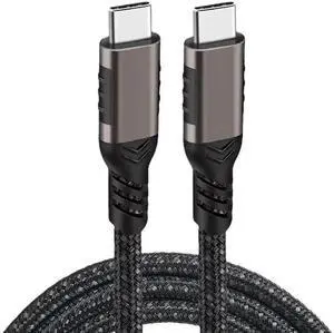 WRIARICH USB-C 3.2 Gen 2 Nylon Braided Cable, 20Gbps 100W PD Fast Charging VR Link Cord for MacBook Pro, iPad Pro, Galaxy S24, Quest 1/2 WRIARICH USB-C 3.2 Gen 2 Nylon Braided Cable, 20Gbps 100W PD Fast Charging VR Link Cord for MacBook Pro, iPad Pro, Galaxy S24, Quest 1/2