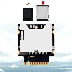 WRIARICH CFexpress Type A to M.2 NVMe M-Key Adapter Card, PCIe 3.0/4.0 X1 CFexpress A Card Reader Riser Board for Desktop PC WRIARICH CFexpress Type A to M.2 NVMe M-Key Adapter Card, PCIe 3.0/4.0 X1 CFexpress A Card Reader Riser Board for Desktop PC