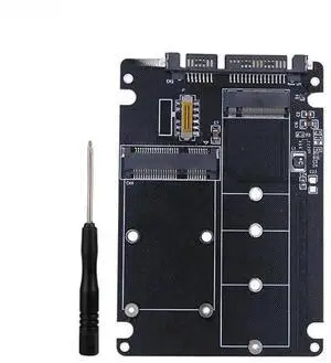 WRIARICH 2 in 1 mSATA & M.2 SATA to 2.5" SATA Adapter Card, 6Gbps SATA III for Laptop WRIARICH 2 in 1 mSATA & M.2 SATA to 2.5" SATA Adapter Card, 6Gbps SATA III for Laptop
