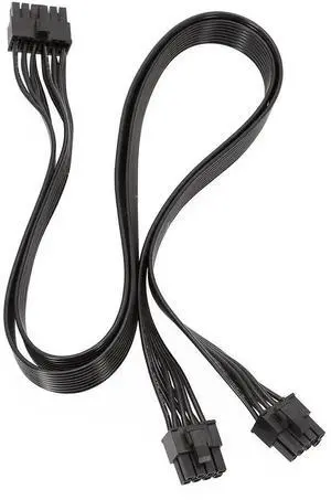 WRIARICH 60cm Modular PSU 12Pin to Dual PCIe 8Pin (6+2 Detachable) GPU Power Cable Compatible with Seasonic P-860, P-1000, X-1050 Power Supplies WRIARICH 60cm Modular PSU 12Pin to Dual PCIe 8Pin (6+2 Detachable) GPU Power Cable Compatible with Seasonic P-860, P-1000, X-1050 Power Supplies
