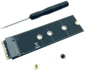 WRIARICH M.2 M-Key PCIe X4 NGFF SSD Adapter Card for MacBook Air 2013-2017 (A1465/A1466), Standard M.2 NVMe SSD Converter for Notebook Storage Upgrade WRIARICH M.2 M-Key PCIe X4 NGFF SSD Adapter Card for MacBook Air 2013-2017 (A1465/A1466), Standard M.2 NVMe SSD Converter for Notebook Storage Upgrade