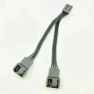 WRIARICH 4Pin PWM 1 to 2 Fan Splitter Cable, Motherboard 4-Pin Female to Dual 4-Pin Male Fan Extension Cord WRIARICH 4Pin PWM 1 to 2 Fan Splitter Cable, Motherboard 4-Pin Female to Dual 4-Pin Male Fan Extension Cord