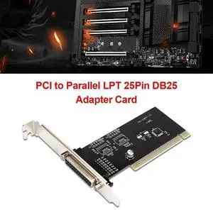 WRIARICH PCI to Parallel LPT DB25 25Pin Printer Port Expansion Card, PCI LPT Controller Adapter Card for Desktop PC WRIARICH PCI to Parallel LPT DB25 25Pin Printer Port Expansion Card, PCI LPT Controller Adapter Card for Desktop PC
