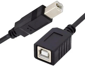 WRIARICH 20cm USB 2.0 Type B Male to Female Extension Cable, Short Cord for Printer, Scanner & Storage Drive WRIARICH 20cm USB 2.0 Type B Male to Female Extension Cable, Short Cord for Printer, Scanner & Storage Drive
