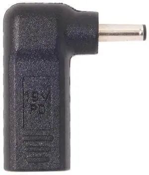 WRIARICH 90 Degree Angled USB 3.1 Type-C Female to DC 4.0mm×1.3mm PD Emulator Trigger Adapter, 19V Laptop Power Converter, Max 100W PD Charger Connector for ASUS, Lenovo, HP Laptops WRIARICH 90 Degree Angled USB 3.1 Type-C Female to DC 4.0mm×1.3mm PD Emulator Trigger Adapter, 19V Laptop Power Converter, Max 100W PD Charger Connector for ASUS, Lenovo, HP Laptops