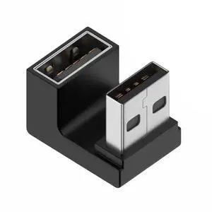 WRIARICH 360° Rotatable U-Shape Back Angled USB 3.0 Male to Female Extension Adapter, 10Gbps High Speed USB Elbow Extender for Power Supply, Data Sync & Video Transmission WRIARICH 360° Rotatable U-Shape Back Angled USB 3.0 Male to Female Extension Adapter, 10Gbps High Speed USB Elbow Extender for Power Supply, Data Sync & Video Transmission
