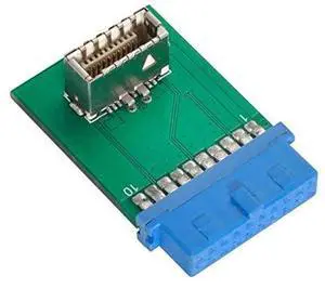 WRIARICH USB 3.1 KeyB TypeE Front Panel Socket to USB 3.0 20Pin Header Adapter, Vertical PCBA Converter for Motherboard WRIARICH USB 3.1 KeyB TypeE Front Panel Socket to USB 3.0 20Pin Header Adapter, Vertical PCBA Converter for Motherboard