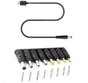 WRIARICH 8-in-1 USB-C PD to 12V DC Power Cable, Multi Tips 3.5/4.0/4.8/5.5mm Barrel Connector Cord for Router LED CCTV Camera 12V Electronics WRIARICH 8-in-1 USB-C PD to 12V DC Power Cable, Multi Tips 3.5/4.0/4.8/5.5mm Barrel Connector Cord for Router LED CCTV Camera 12V Electronics
