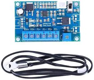 WRIARICH DC 12V/24V 4A Temperature Controlled PWM Fan Speed Controller with Temperature Sensor, Supports 2/3/4 Pin Case Fans WRIARICH DC 12V/24V 4A Temperature Controlled PWM Fan Speed Controller with Temperature Sensor, Supports 2/3/4 Pin Case Fans