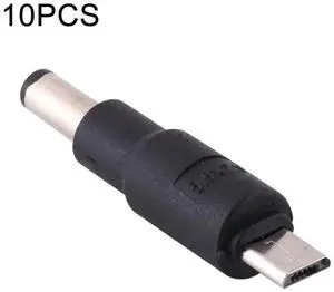 WRIARICH 10 Pack 5.5x2.1mm DC Male to Micro USB Female Power Plug Adapter Connectors WRIARICH 10 Pack 5.5x2.1mm DC Male to Micro USB Female Power Plug Adapter Connectors