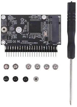 WRIARICH Driver-Free M.2 NGFF SATA to 2.5" IDE 44Pin Adapter Converter, B/B+M Key SATA M.2 SSD to PATA IDE Hard Drive Card for Vintage Laptops & Industrial Control Devices WRIARICH Driver-Free M.2 NGFF SATA to 2.5" IDE 44Pin Adapter Converter, B/B+M Key SATA M.2 SSD to PATA IDE Hard Drive Card for Vintage Laptops & Industrial Control Devices