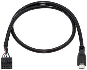 WRIARICH 0.5M Internal USB2.0 9Pin/10Pin Motherboard Header to Micro USB 5Pin Data Cable WRIARICH 0.5M Internal USB2.0 9Pin/10Pin Motherboard Header to Micro USB 5Pin Data Cable