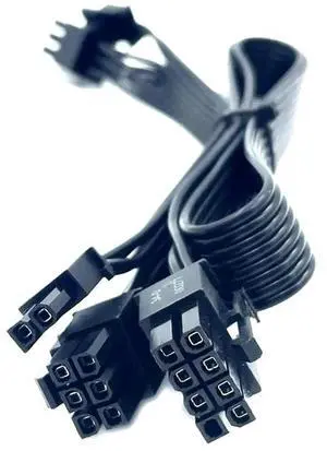 WRIARICH For Corsair AX760 AX860 Platinum Modular PSU 8Pin to Dual 8Pin (6+2) PCIe GPU Power Cable, 18AWG Flat Cable, 60+20cm WRIARICH For Corsair AX760 AX860 Platinum Modular PSU 8Pin to Dual 8Pin (6+2) PCIe GPU Power Cable, 18AWG Flat Cable, 60+20cm