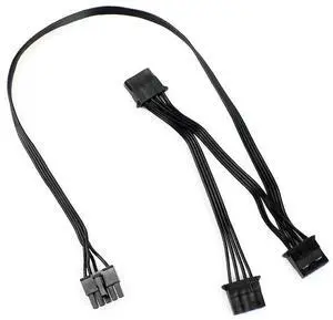WRIARICH 80cm Great Wall Dragon 5Pin Power Splitter Cable, 5P Male to 3x SATA + 4Pin Peripheral Female for PC & Server Hard Drives WRIARICH 80cm Great Wall Dragon 5Pin Power Splitter Cable, 5P Male to 3x SATA + 4Pin Peripheral Female for PC & Server Hard Drives