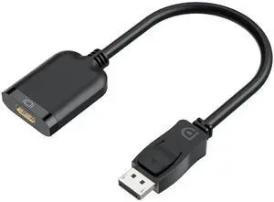 WRIARICH Active DisplayPort to HDMI Adapter Cable, DP 1.4 to HDMI 2.0 4K Uni-Directional Converter, Male to Female Black, Compatible with Desktop, Monitor, TV, HP, AMD, NVIDIA, Lenovo, Dell WRIARICH Active DisplayPort to HDMI Adapter Cable, DP 1.4 to HDMI 2.0 4K Uni-Directional Converter, Male to Female Black, Compatible with Desktop, Monitor, TV, HP, AMD, NVIDIA, Lenovo, Dell